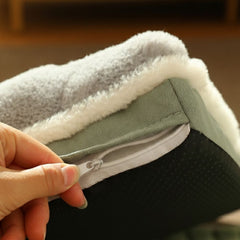 Cama ortopédica para mascotas verde