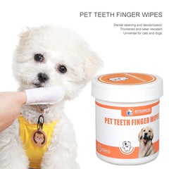 Toallas dentales en forma dedo mascota