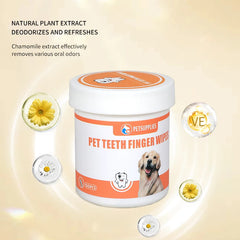 Toallas dentales en forma dedo mascota