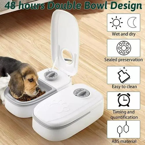 Temporizador dispensador de alimento mascotas: perro y gato
