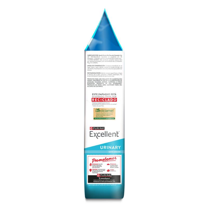 Purina Excellent Urinary Cat 3 Empaque Purina Excellent Urinary Cat de 1 kg