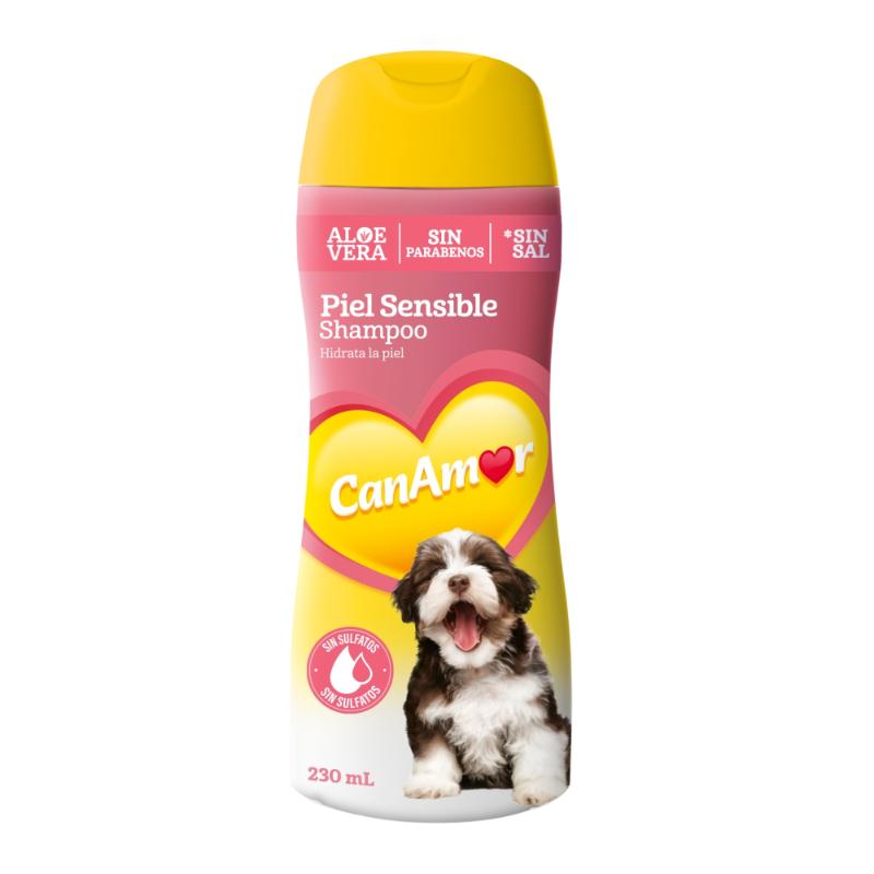 CanAmor Champú Piel Sensible Hipoalergénico (230 ml) 1 CanAmor Champú Piel Sensible Hipoalergénico (230 ml) para perros