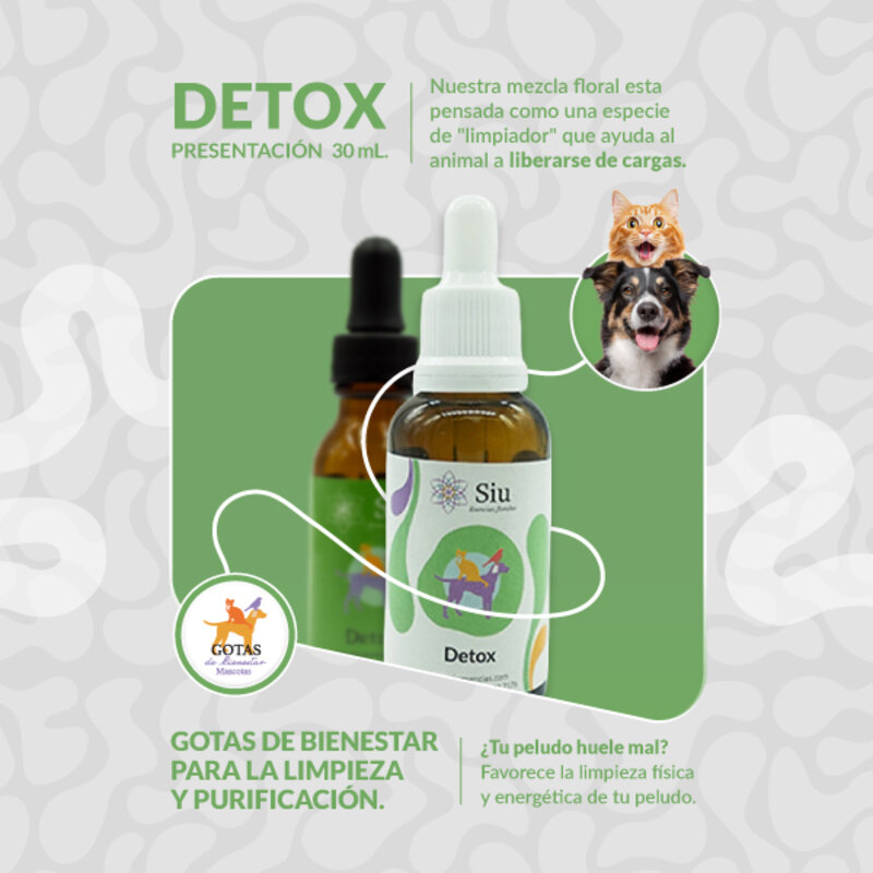 Siu Esencia Floral Repelente y Detox (Gotero 20 ml) 2 Empaque Siu Esencia Floral Repelente y Detox (Gotero 20 ml) de 20 mililitro
