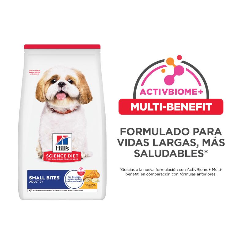 Hill's Science Diet Senior 7+ Small Bites Pollo 3 Empaque Hill's Science Diet Senior 7+ Small Bites Pollo de 4,5 lb