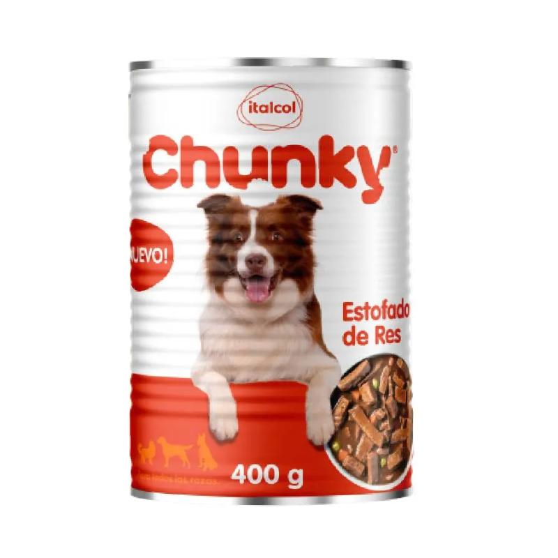 Chunky Lata Estofado de Res 400 g 1 Alimento Chunky Lata Estofado de Res 400 g para perros