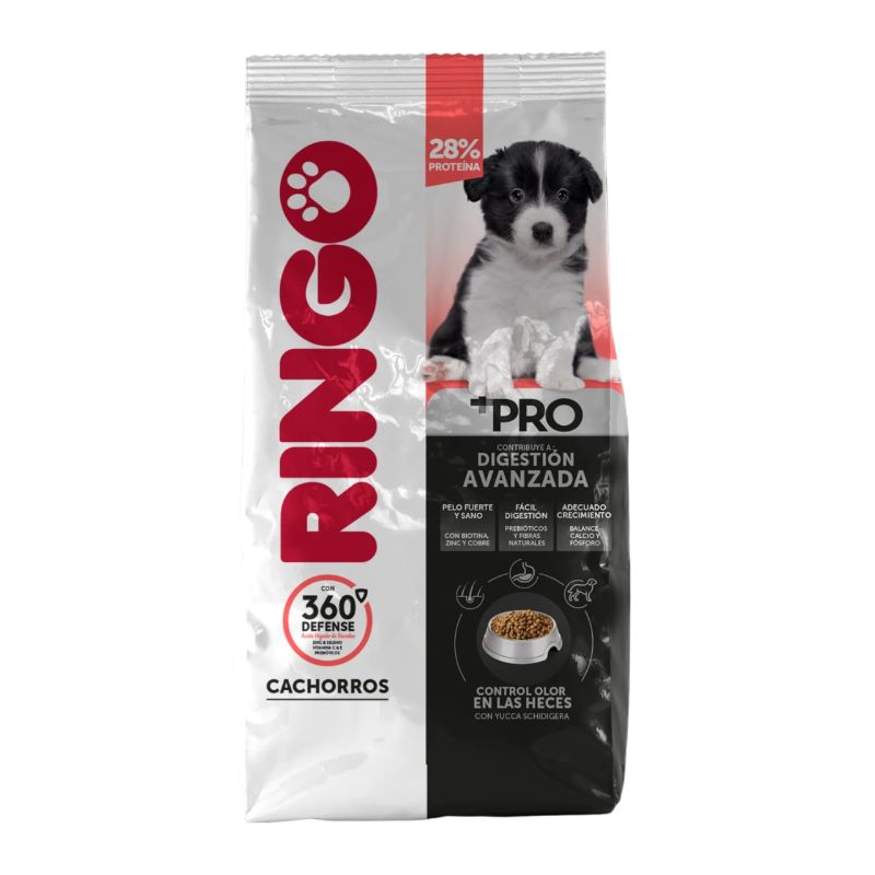 Ringo + Pro Alimento Seco para Cachorros 360 Defenses 1 Alimento Ringo + Pro Alimento Seco para Cachorros 360 Defenses para perros