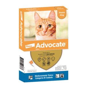 Advocate Gatos hasta 4 kg Pipeta Antiparasitaria (0.4 ml) para perros