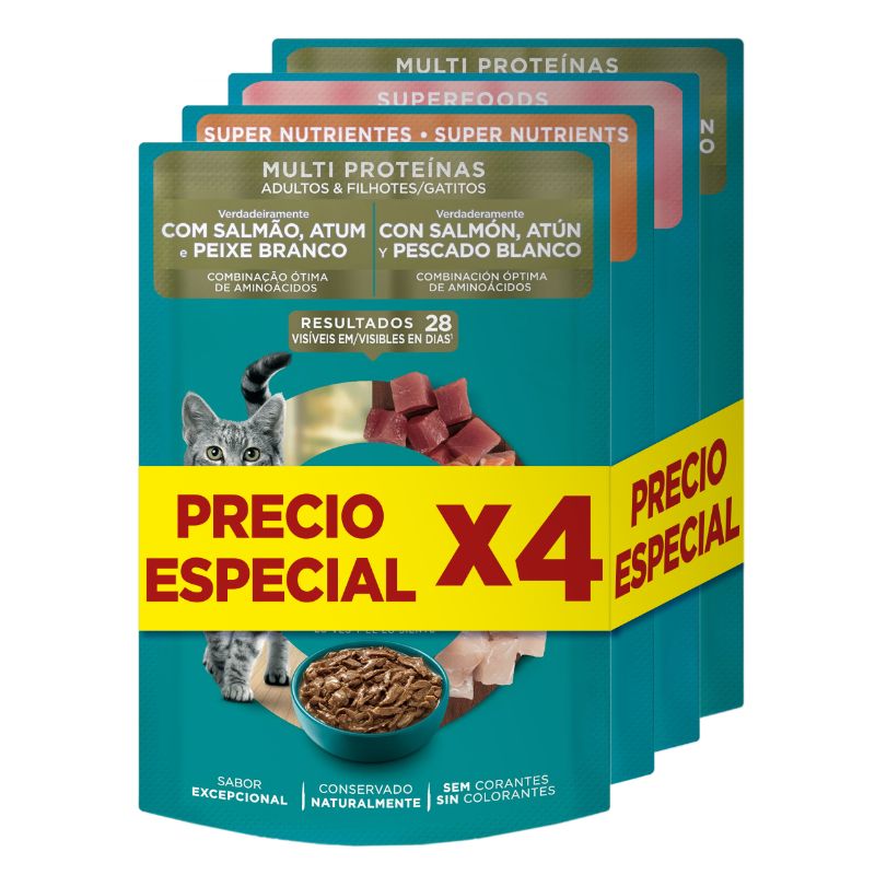 Purina ONE Alimento Húmedo Pack x4 para Gato 1 Alimento Purina ONE Alimento Húmedo Pack x4 para Gato para perros