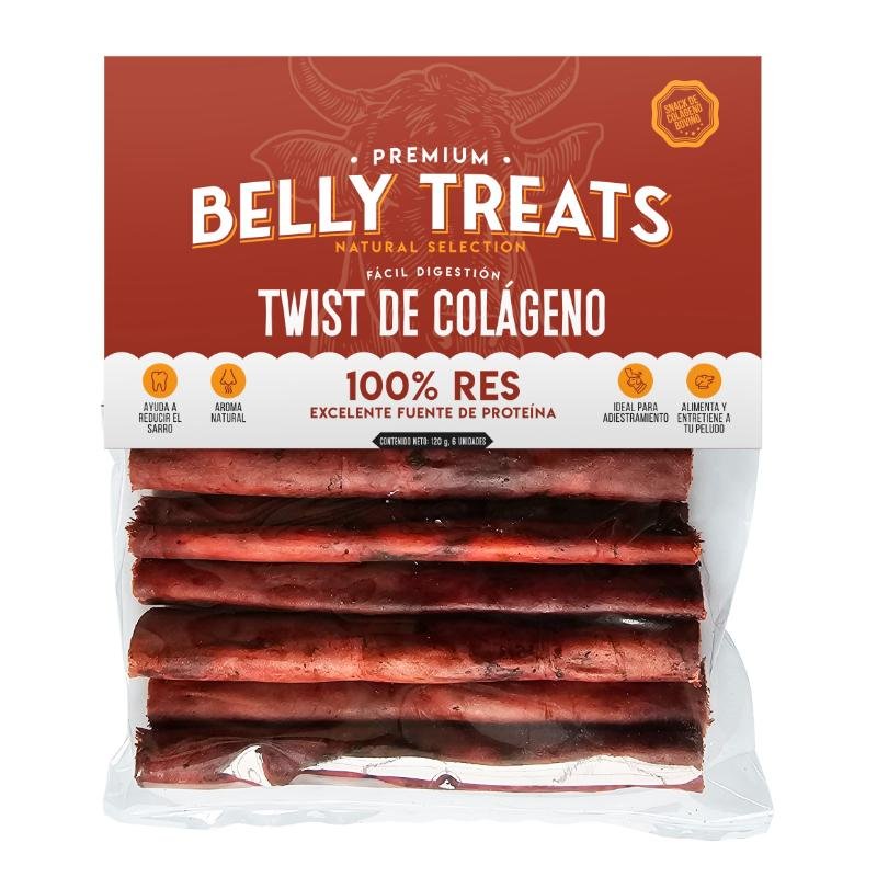 Belly Treats Twist de Colágeno 6 uds 1 Alimento Belly Treats Twist de Colágeno 6 uds para perros