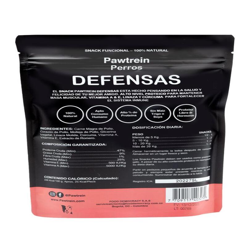 Pawtrein Defensas 112 g 2 Empaque Pawtrein Defensas 112 g de 112 g