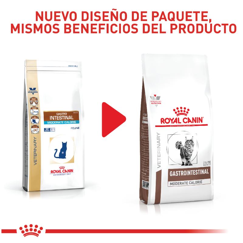 Royal Canin VHN Gastrointestinal Moderate Calorie 2 Empaque Royal Canin VHN Gastrointestinal Moderate Calorie de 2 kg