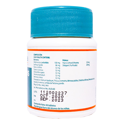 Himalaya Nefrotec DS Protector Renal y Antilitiásico (Frasco x 60 Tabletas) 3 Empaque Himalaya Nefrotec DS Protector Renal y Antilitiásico (Frasco x 60 Tabletas) de 60 tabletas