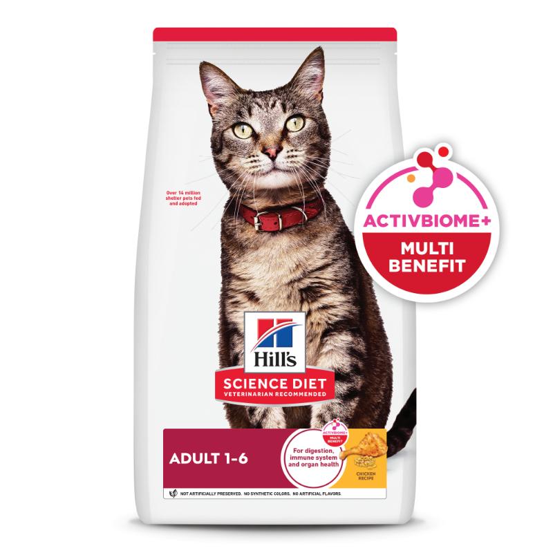 Hill's Science Diet Adult 1-6 Sabor Pollo para Gato 2 Empaque Hill's Science Diet Adult 1-6 Sabor Pollo para Gato de 16 lb