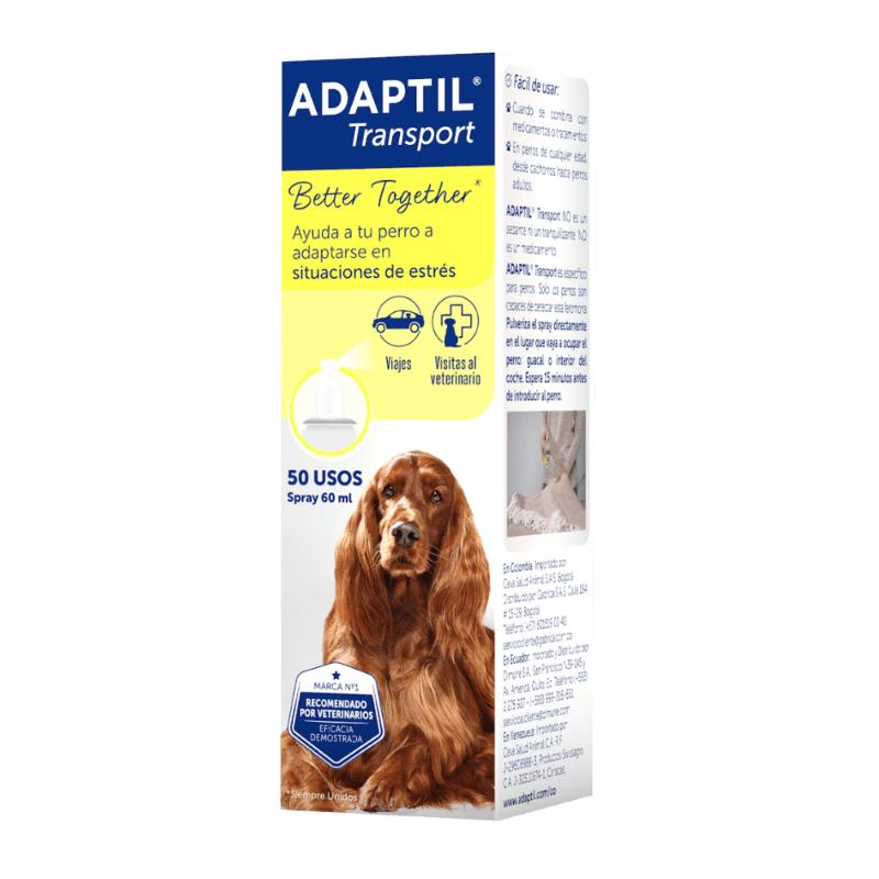 Adaptil Travel Spray Antiestrés para Viajes (60 ml) 1 Adaptil Travel Spray Antiestrés para Viajes (60 ml) para perros