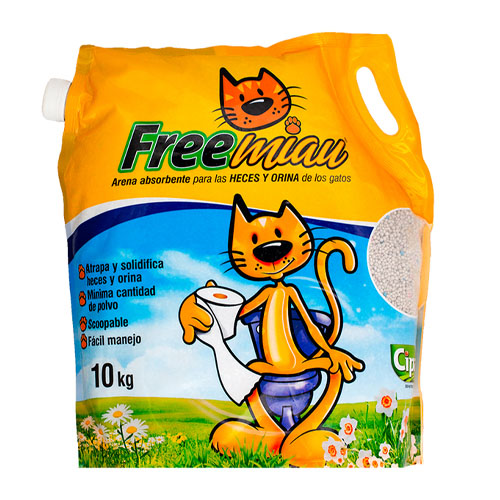 Freemiau Arena Aglomerante para Gato 3 Empaque Freemiau Arena Aglomerante para Gato de 10 kg