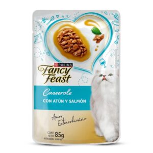 Alimento Purina Fancy Feast Casserole Atún y Salmón para Gato para perros
