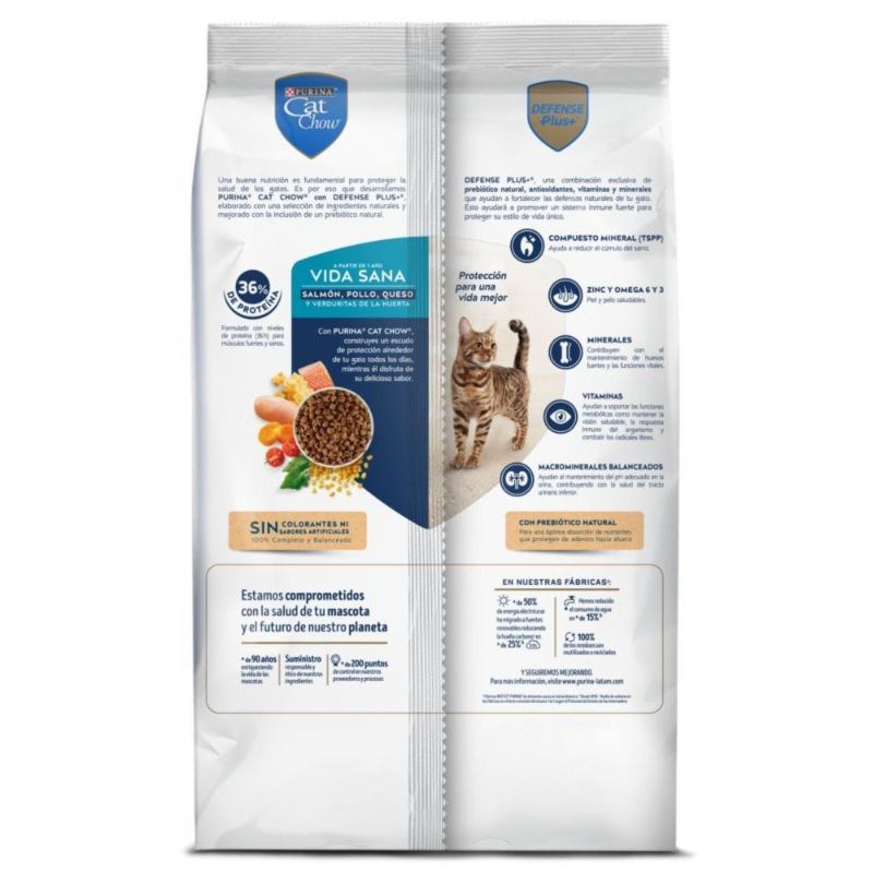 Purina Cat Chow Vida Sana 2 Empaque Purina Cat Chow Vida Sana de 3 kg