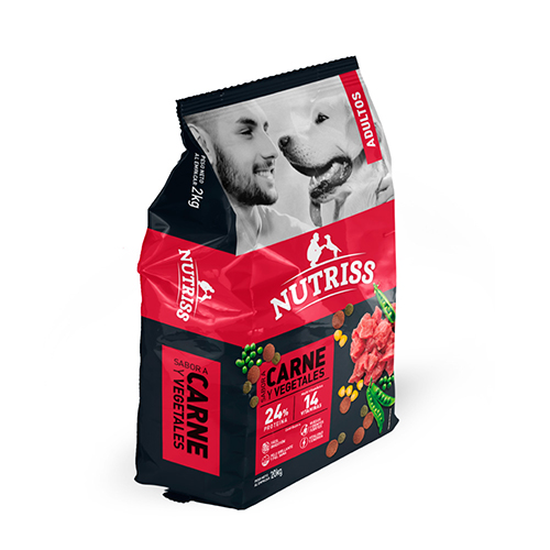 Nutriss Adulto Carne y Vegetales 2 Empaque Nutriss Adulto Carne y Vegetales de 20 kg