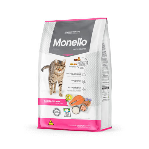 Monello Cat Salmón, Atún y Pollo 3 Empaque Monello Cat Salmón, Atún y Pollo de 1 kg