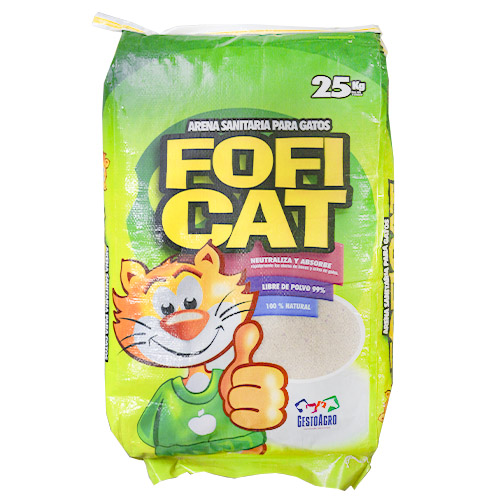 Foficat Arena Clásica para Gatos 3 Empaque Foficat Arena Clásica para Gatos de 25 kg