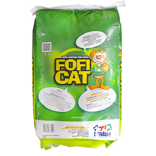 Foficat Arena Clásica para Gatos 4 Empaque Foficat Arena Clásica para Gatos de 25 kg