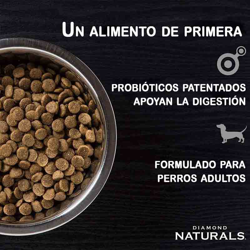 Diamond Naturals Adult Dog Lamb Meal & Rice 3 Empaque Diamond Naturals Adult Dog Lamb Meal & Rice de 20 lb