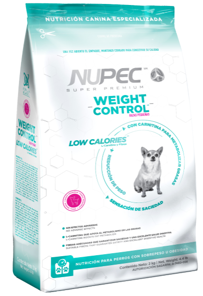 Nupec Control de Peso Razas Pequeñas 1 Alimento Nupec Control de Peso Razas Pequeñas para perros