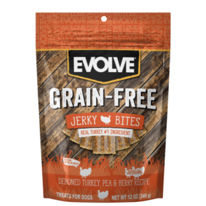 Alimento Evolve Dog Jerky Pavo Grain Free 340 g para perros