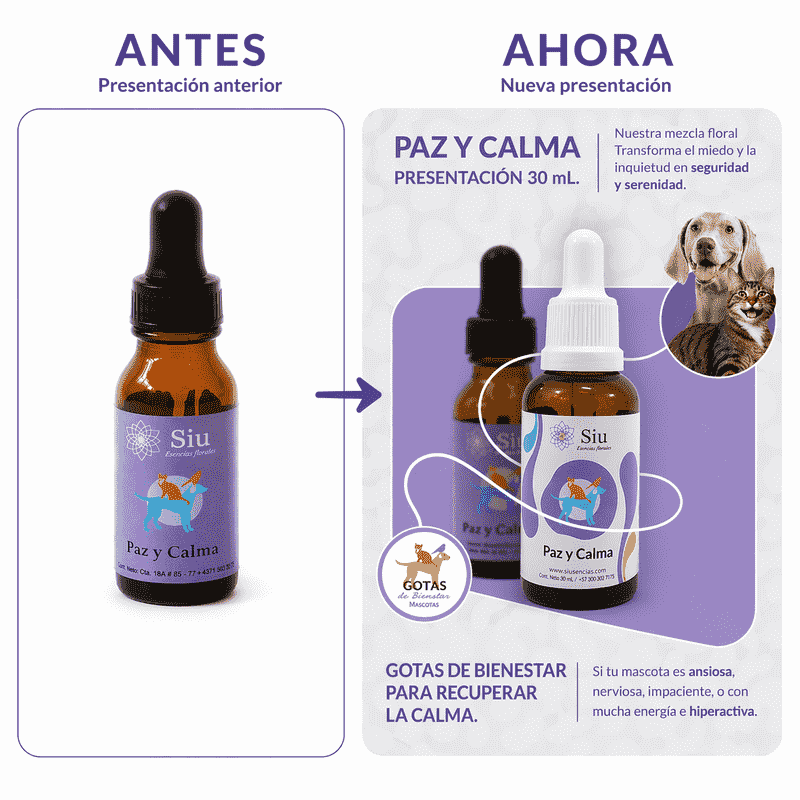 Siu Esencia Floral Paz y Calma (Gotero 20 ml) 1 Siu Esencia Floral Paz y Calma (Gotero 20 ml) para perros
