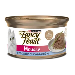 Alimento Purina Fancy Feast Mousse Pescado y Camarón para Gato para perros