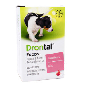 Drontal Cachorros Antiparasitario Interno (Suspensión Oral 20 ml) para perros