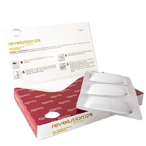 Revolution 12% Tópico para Perros de 10.1 a 20 kg 3 Empaque Revolution 12% Tópico para Perros de 10.1 a 20 kg de 1.0 mililitro