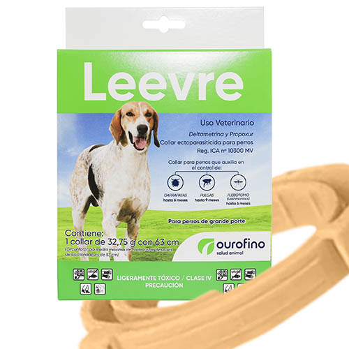 Ourofino Leevre Collar Antipulgas y Garrapatas para Perro (63 cm) 4 Empaque Ourofino Leevre Collar Antipulgas y Garrapatas para Perro (63 cm) de 63 cm