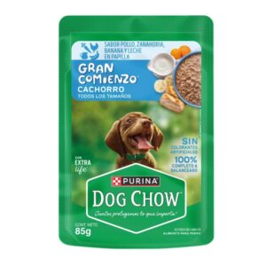 Alimento Dog Chow Pouch Pollo Cachorro Todos los Tamaños 85 g para perros