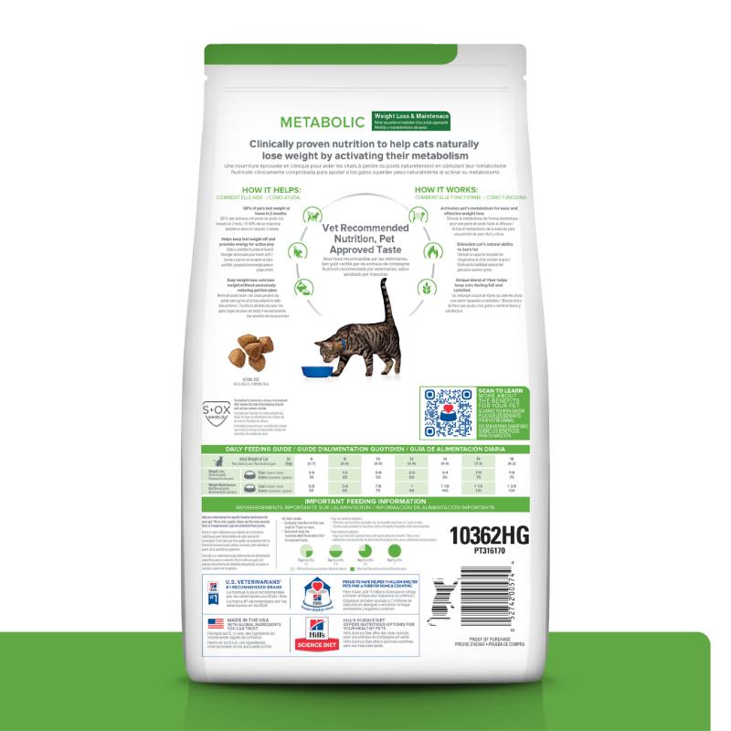 Hill's Prescription Diet Metabolic Weight Management 2 Empaque Hill's Prescription Diet Metabolic Weight Management de 4 lb