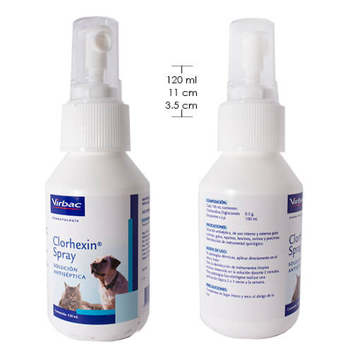 Clorhexin Spray Antiséptico y Desinfectante (120 ml) 3 Empaque Clorhexin Spray Antiséptico y Desinfectante (120 ml) de 120 mililitro