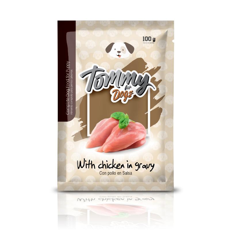 Tommy Pouch Pollo Cachorro 100 g 1 Alimento Tommy Pouch Pollo Cachorro 100 g para perros