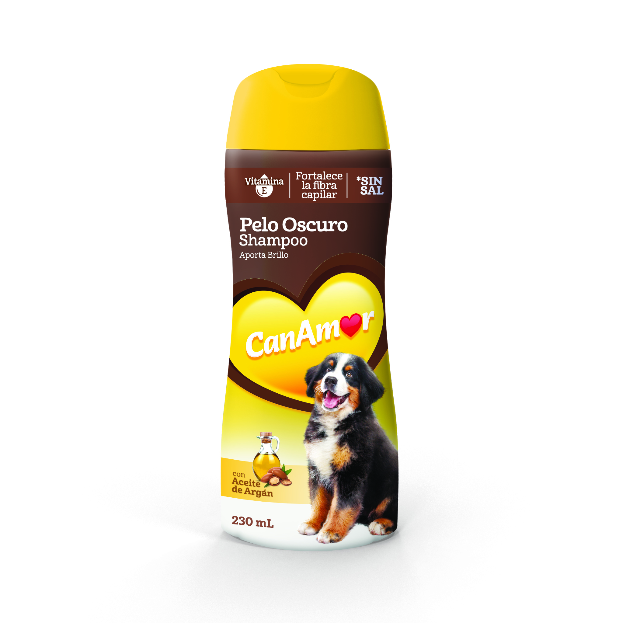 CanAmor Champú Pelo Oscuro Resaltador de Brillo (230 ml) 1 CanAmor Champú Pelo Oscuro Resaltador de Brillo (230 ml) para perros