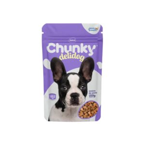 Alimento Chunky Delidog Pouch Trozos de Pavo Adulto para perros