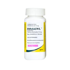 Rimadyl 75 mg Carprofeno Antiinflamatorio (Frasco x 60 Tabletas) para perros