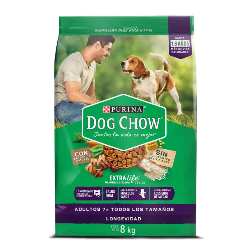 Dog Chow Longevidad Adultos 7+ 1 Alimento Dog Chow Longevidad Adultos 7+ para perros