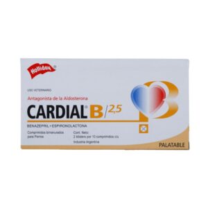 Cardial B 2.5 mg Soporte Cardiovascular (Caja x 20 Comprimidos) para perros