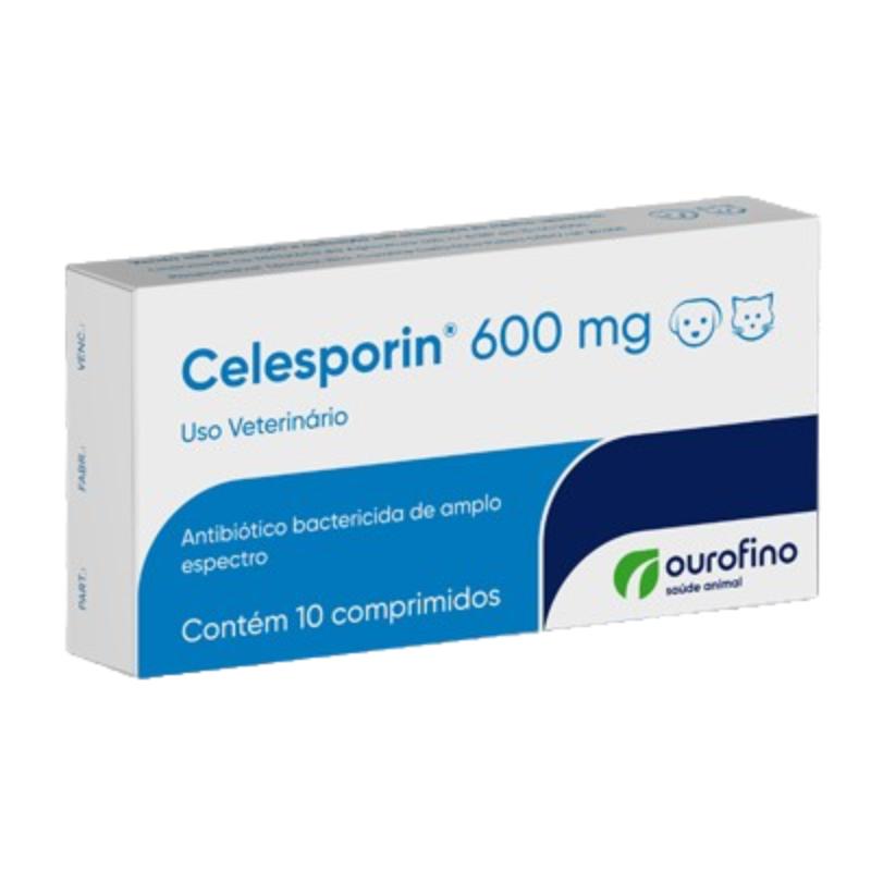 Celesporin 600 mg Cefalexina Antibiótico (Caja x 10 Tabletas) 1 Celesporin 600 mg Cefalexina Antibiótico (Caja x 10 Tabletas) para perros