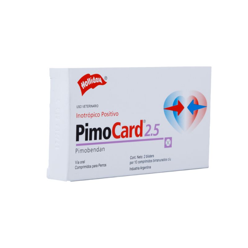 Pimocard 2.5 mg Soporte Cardiovascular (Caja x 20 Comprimidos) 2 Empaque Pimocard 2.5 mg Soporte Cardiovascular (Caja x 20 Comprimidos) de 20 comprimidos