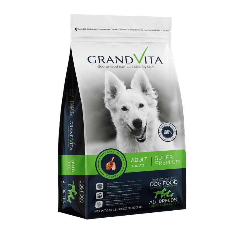 Grand Vita Perros Adultos Cordero 4 Empaque Grand Vita Perros Adultos Cordero de 8 kg