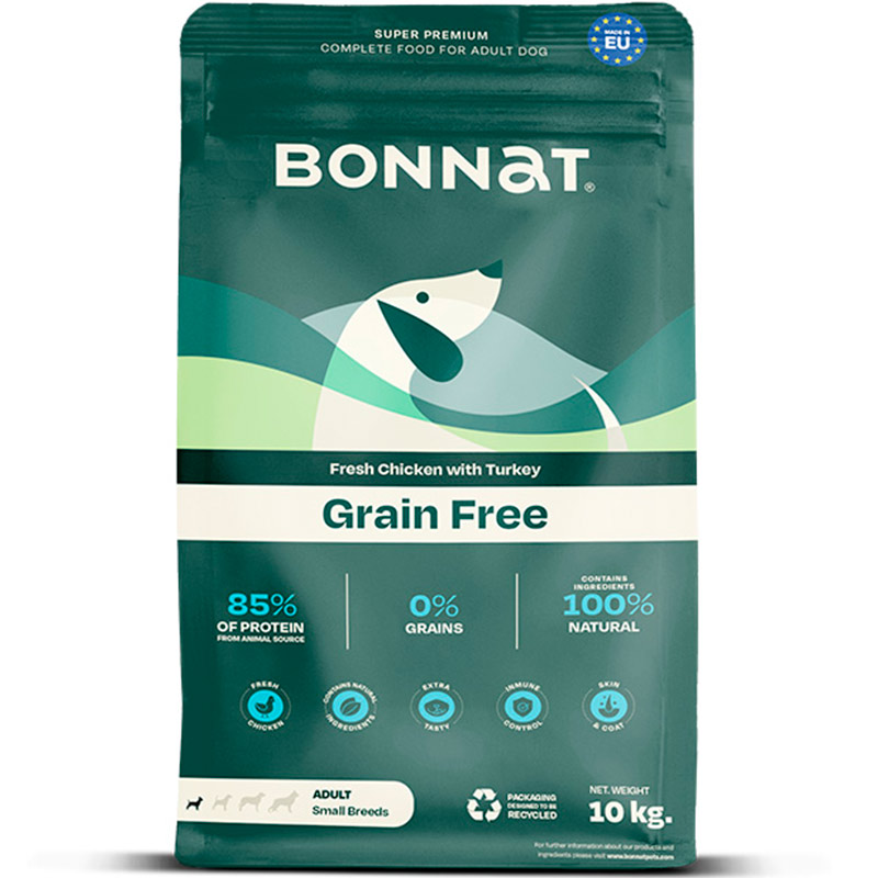 Bonnat Grain Free Canine Adult Small Breeds 1 Alimento Bonnat Grain Free Canine Adult Small Breeds para perros