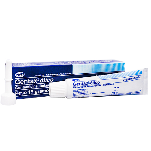 Gentax Gotas Óticas (Tubo x 15 g) 1 Gentax Gotas Óticas (Tubo x 15 g) para perros