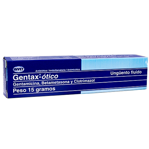 Gentax Gotas Óticas (Tubo x 15 g) 2 Empaque Gentax Gotas Óticas (Tubo x 15 g) de tubo x 15 g