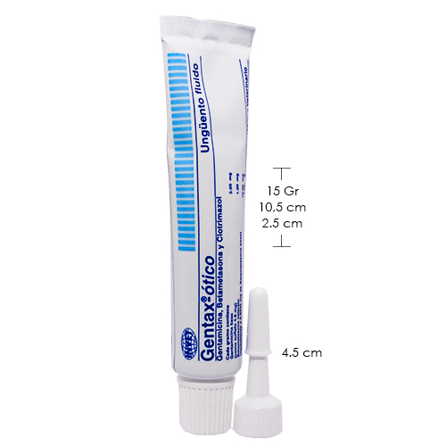 Gentax Gotas Óticas (Tubo x 15 g) 4 Empaque Gentax Gotas Óticas (Tubo x 15 g) de tubo x 15 g