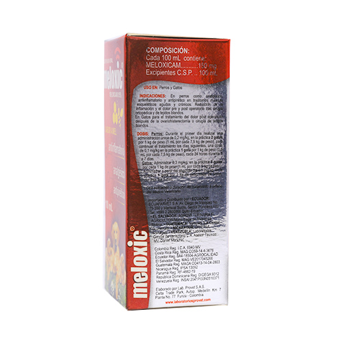 Meloxic 0.5 mg/ml Suspensión Oral Antiinflamatoria (10 ml) 2 Empaque Meloxic 0.5 mg/ml Suspensión Oral Antiinflamatoria (10 ml) de 10 mililitro